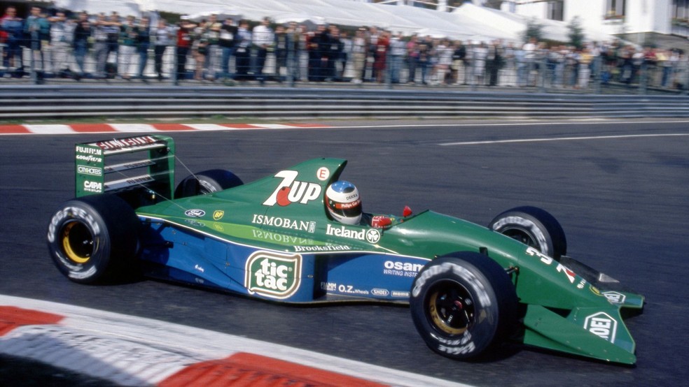 Jordan 191 foi o primeiro carro usado por Michael Schumacher na Fórmula 1 — Foto: Foto4