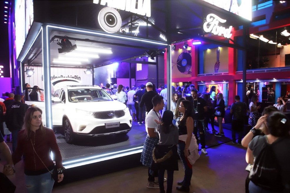 Estande da Ford no Rock in Rio - festival trocou de fabricante (Foto: Ford) — Foto: Auto Esporte