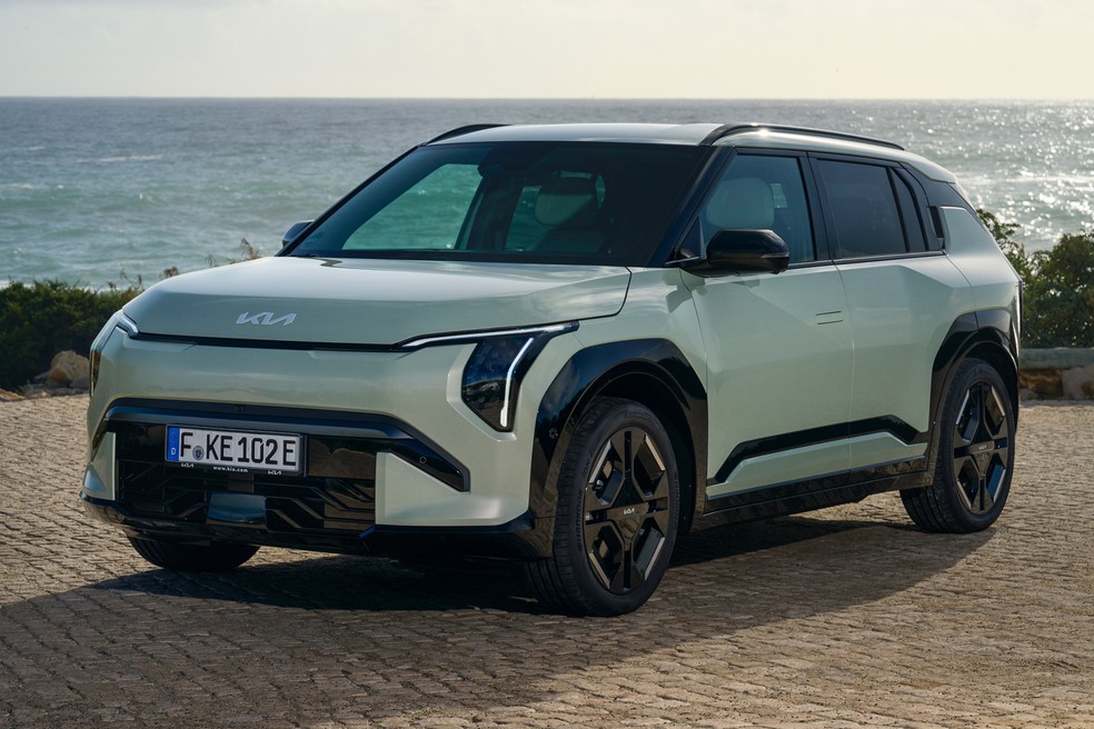 Kia EV3 tem porte de Hyundai Creta — Foto: Divulgação