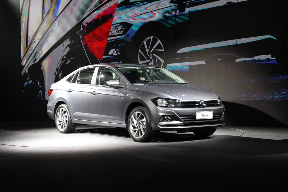 Volkswagen Virtus foi apresentado nesta quintaf-feira (16) — Foto: Fábio Tito/G1