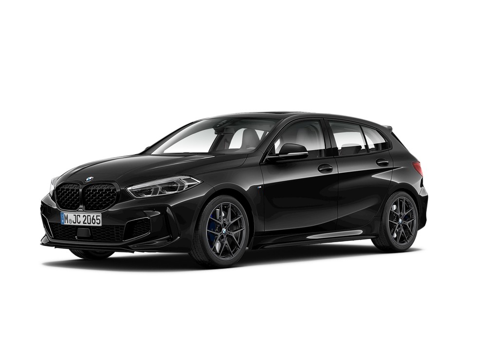 BMW M135i Dark Edition dá um visual ainda mais ousado ao hot hatch que tem mais de 300 cv de potência — Foto: Divulgação