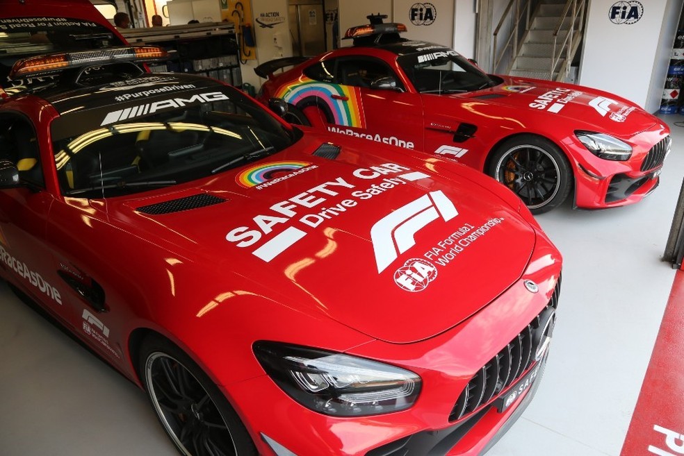 Safety Car com cor especial homenageará a milésima corrida da Ferrari na F1 (Foto: Divulgação/F1) — Foto: Auto Esporte