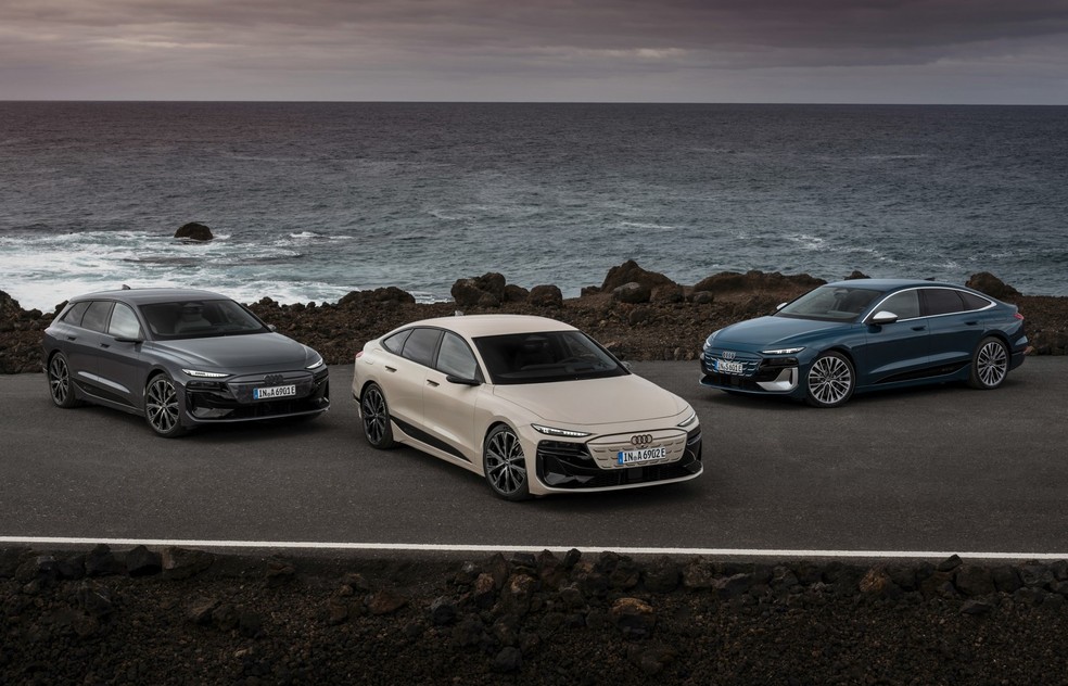Versões esportivas do Audi A6 e-tron aceleram de 0 a 100 km/h em 3,9 segundos — Foto: Divulgação/Audi
