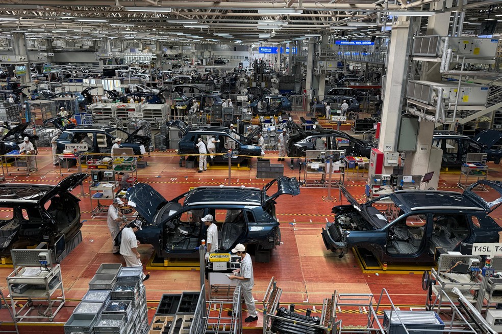 Fábrica da GAC em Guangzhou (China) — Foto: André Paixão/Autoesporte
