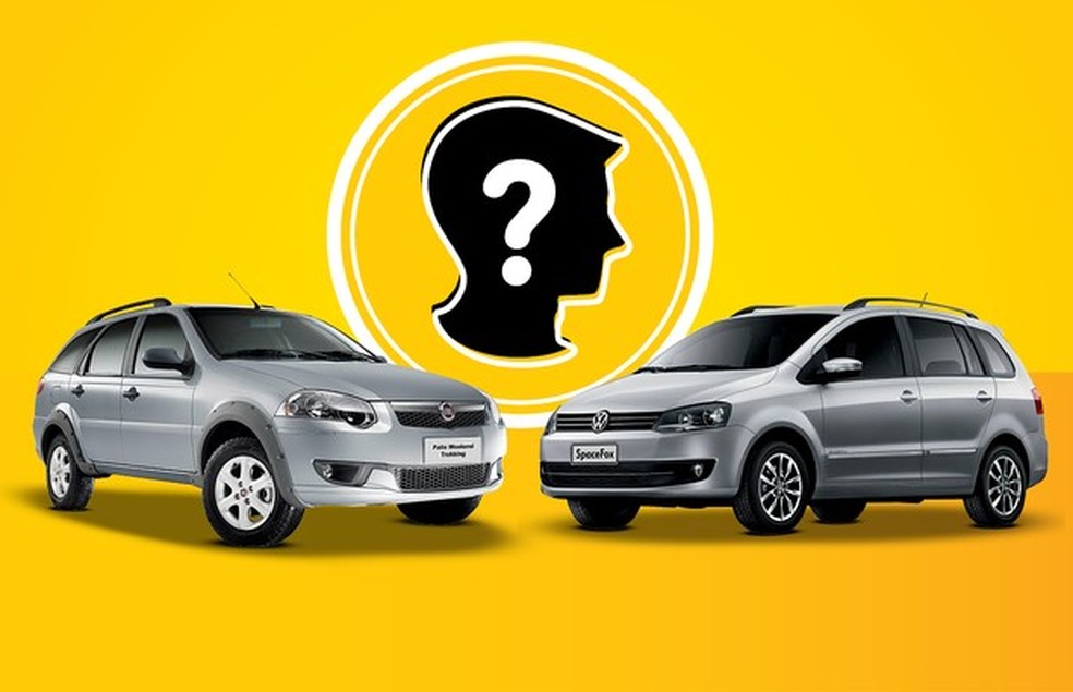 Fiat Weekend e Volkswagen Spacefox (Foto: Divulgação) — Foto: Auto Esporte