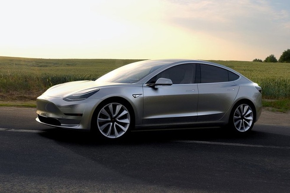 Tesla Model 3 (Foto: Divulgação) — Foto: Auto Esporte