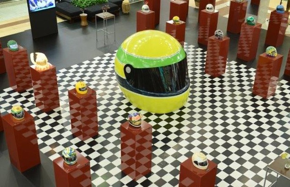 Exposição “Senna na Cabeça e no Coração” (Foto: Divulgação) — Foto: Auto Esporte