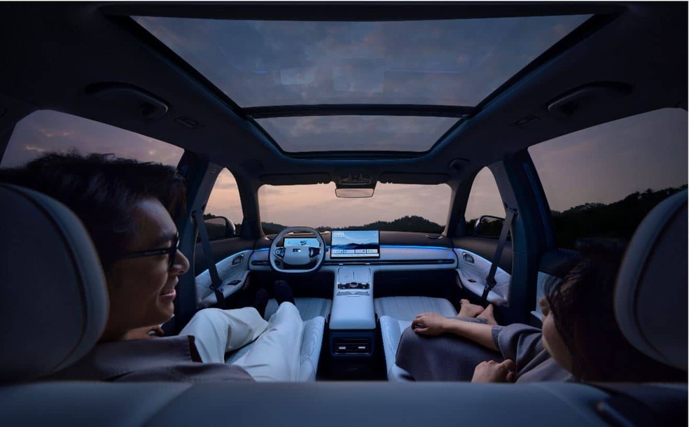 Geely Galaxy Starship 7 tem multimídia de 14,6 polegadas — Foto: Divulgação