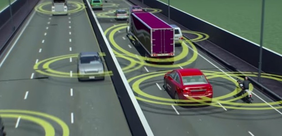 Comunicação entre veículos (Foto: Reprodução/Youtube) — Foto: Auto Esporte