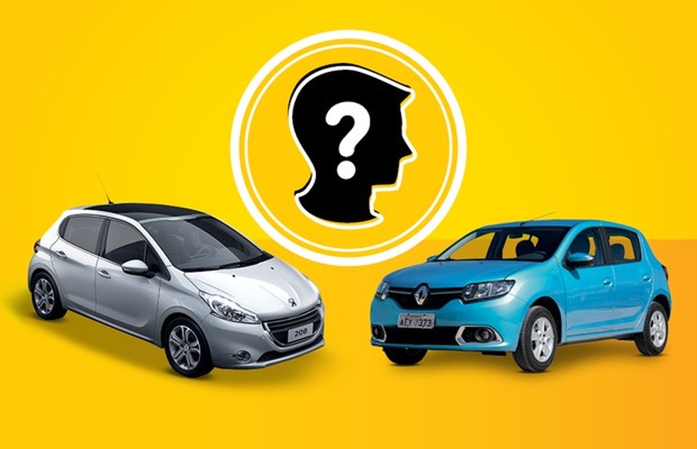 Que Carro eu Compro: Renault Sandero 1.6 Dynamique e Peugeot 208 1.6 Active Pack (Foto: Auto News Brasil) — Foto: Auto Esporte
