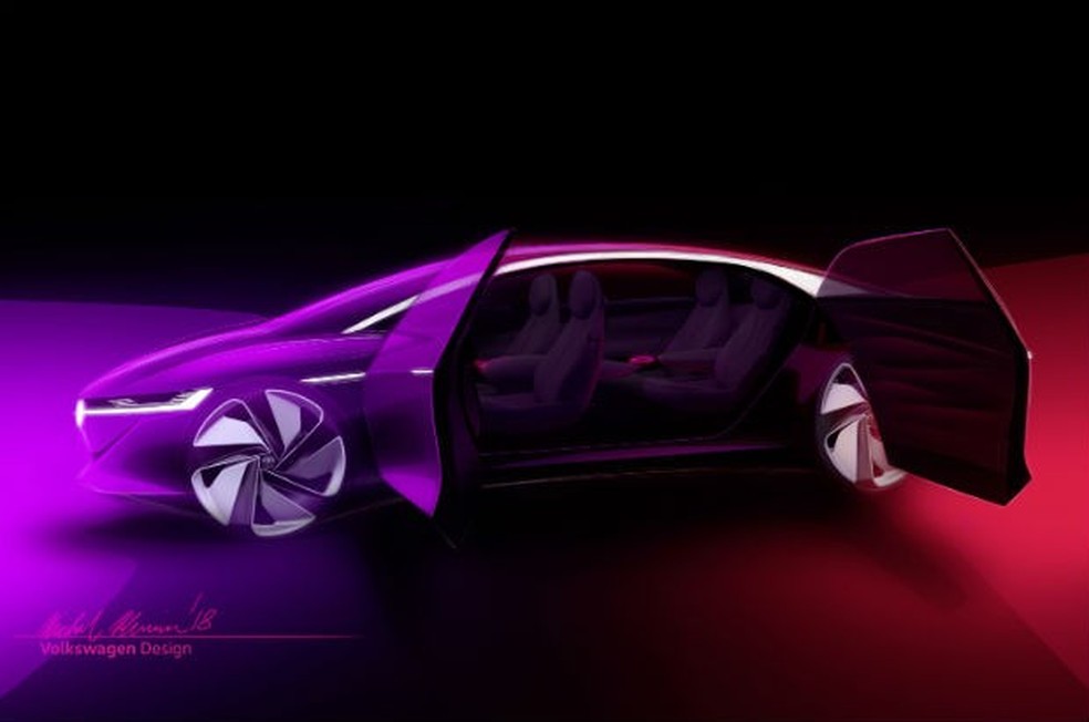 Volkswagen ID Vizzion (Foto: Divulgação) — Foto: Auto Esporte