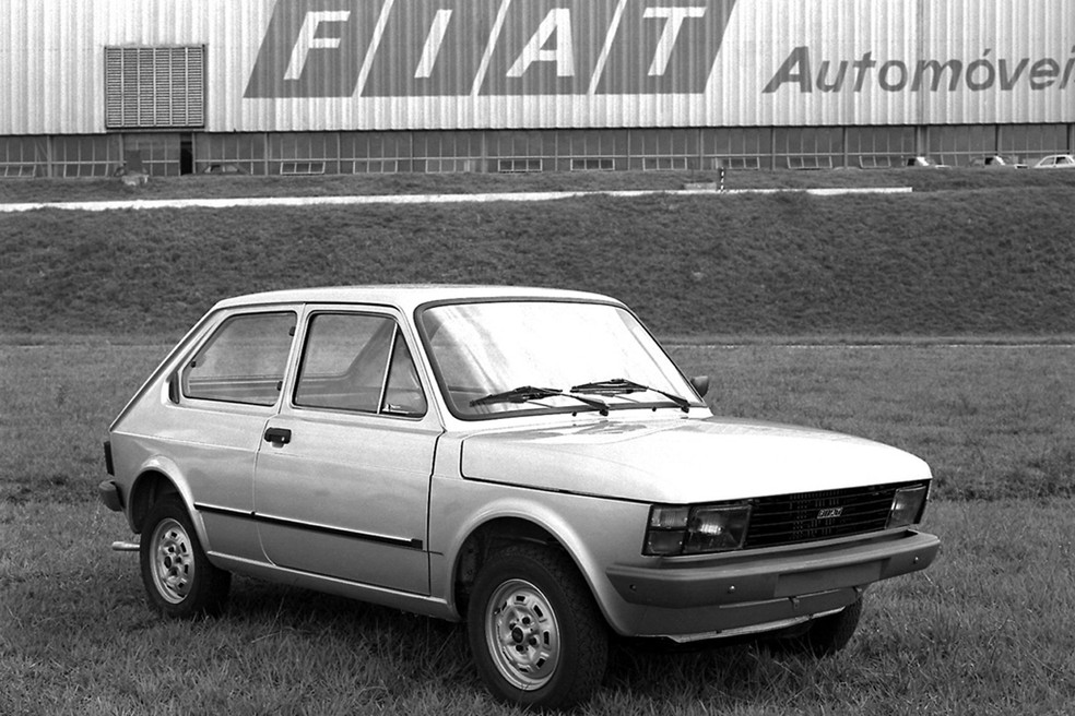Fiat 147 1976 na fábrica da marca em Betim (MG) — Foto: Divulgação