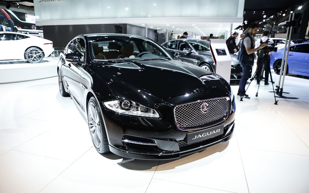 Jaguar XJ no Salão de SP 2014 — Foto: Caio Kenji/G1