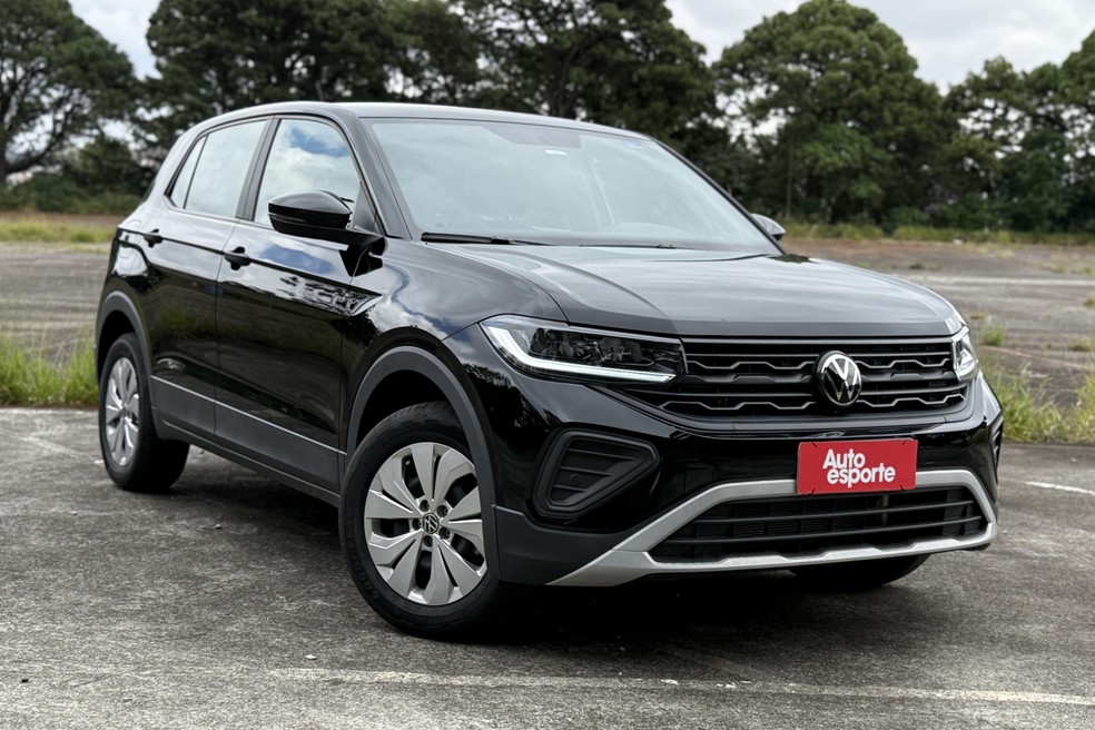 Volkswagen T-Cross Sense 2026 tem faróis de LED de série  — Foto: André Schaun/Auto News Brasil