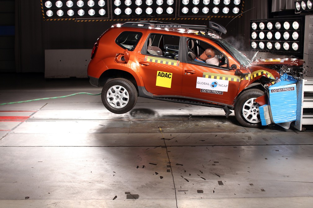 Renault Duster indiano, com 1 airbag, testado pelo Global NCap — Foto: Divulgação