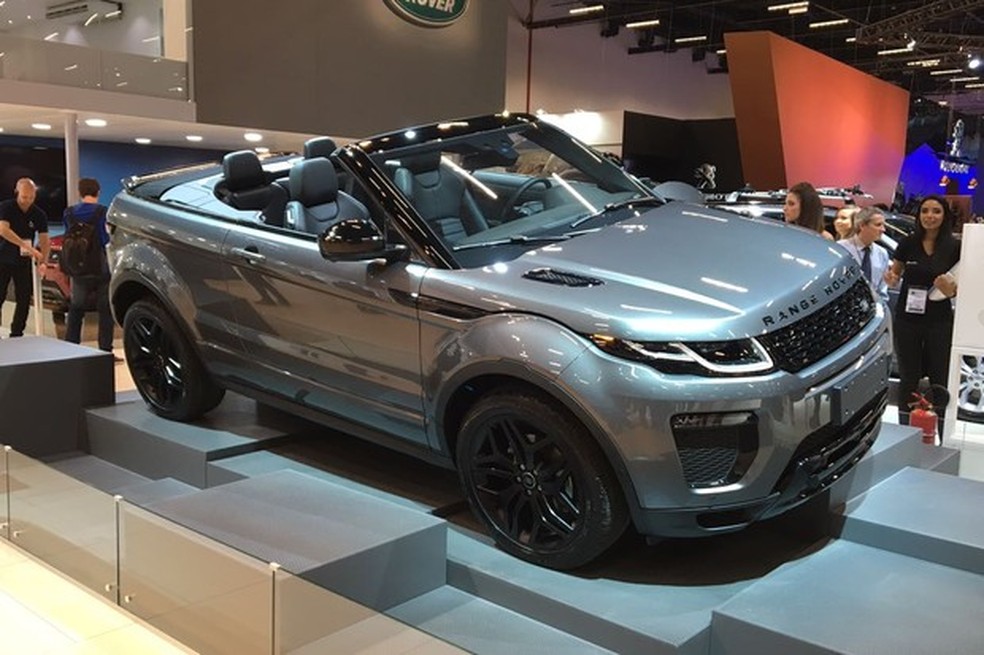 Land Rover Range Rover Evoque conversível no Salão do Automóvel 2016 (Foto: Guilherme Blanco Muniz/Auto News Brasil) — Foto: Auto Esporte