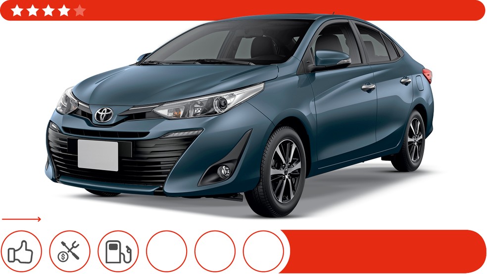 Toyota Yaris Sedan — Foto: Divulgação