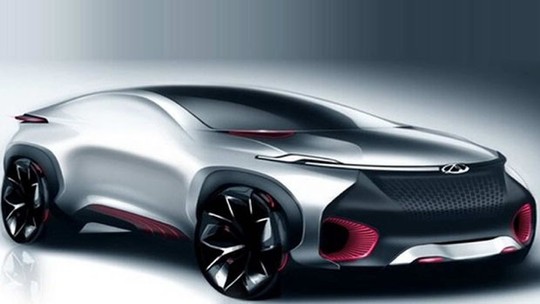 Chery revela teaser de conceito elétrico
