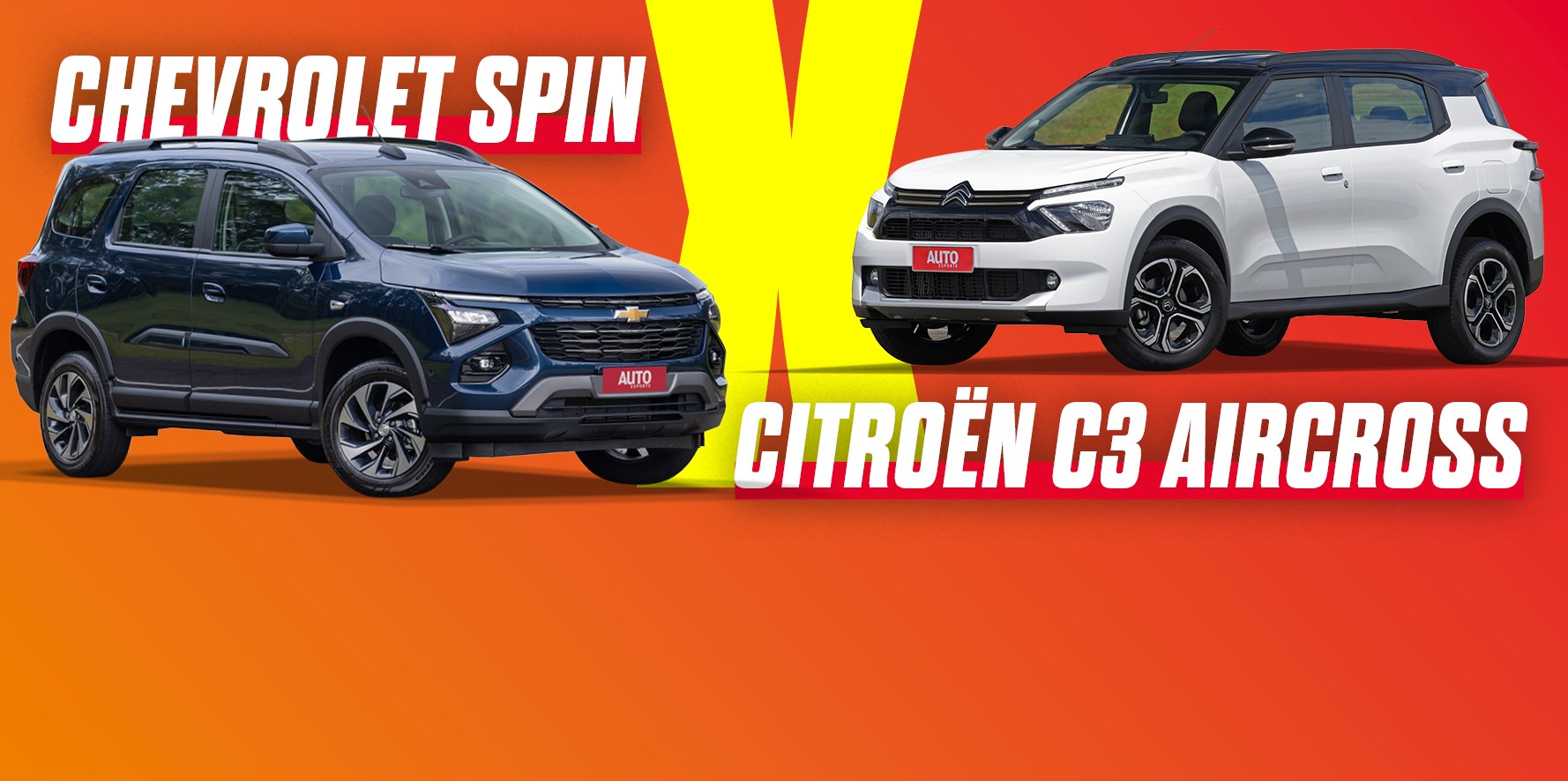 Chevrolet Spin x Citroën Aircross: compare preços, versões e equipamentos