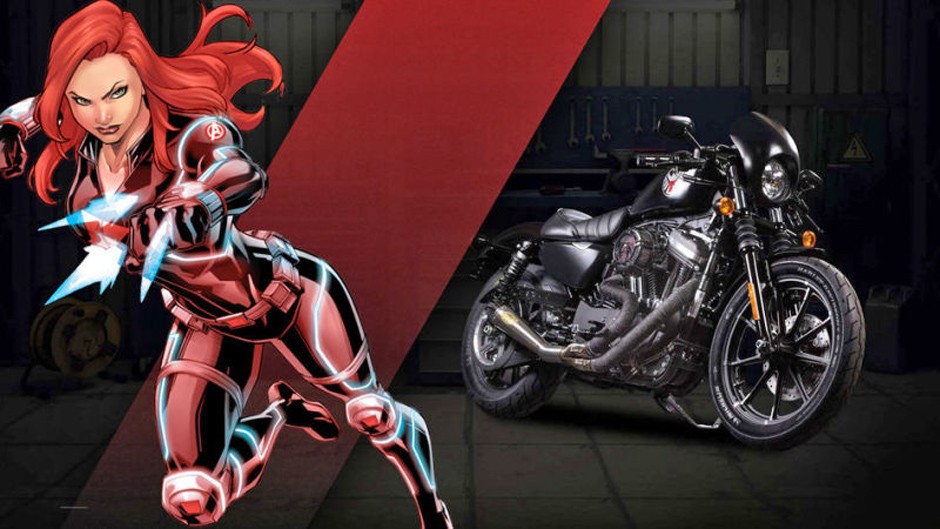 Black Widow - Harley-Davidson Iron 883, a.k.a. Solitary