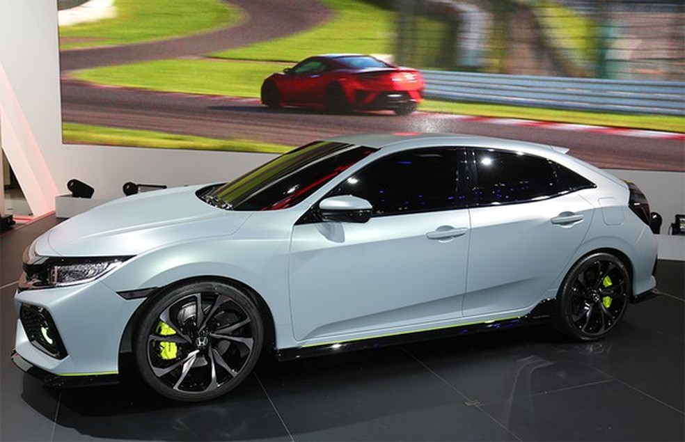 Novo Honda Civic hatch no Salão de Genebra 2016 (Foto: Newspress) — Foto: Auto Esporte