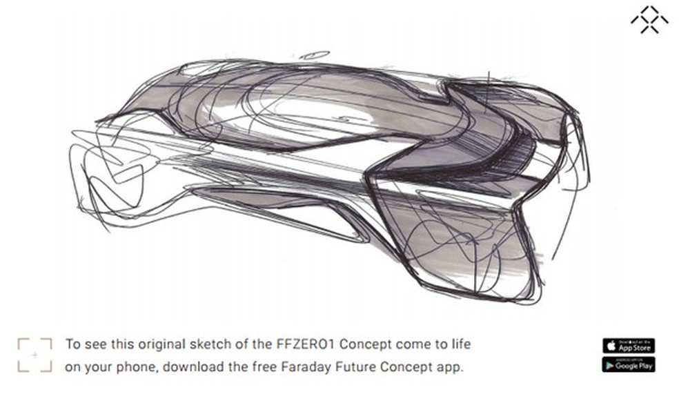 Faraday Future lança app do conceito FFZERO1 (Foto: Divulgação) — Foto: Auto Esporte