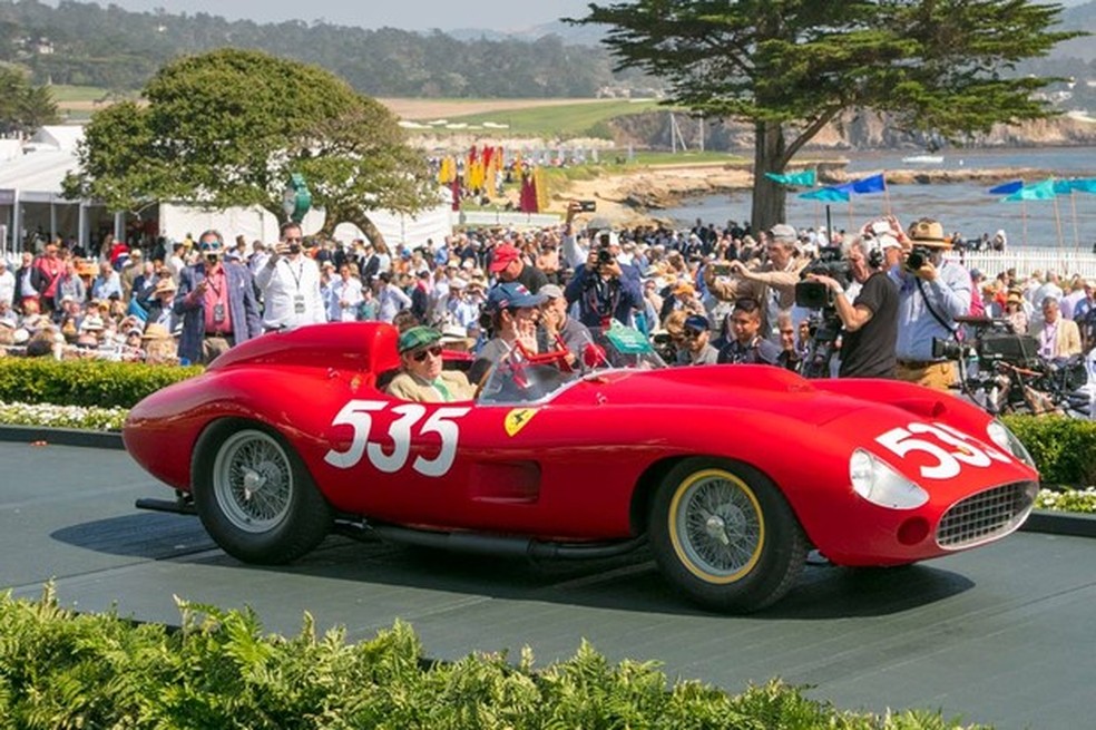 Ferrari 315 S Scaglietti Spyder de 1957 foi a segunda colocada no Concurso de Elegância (Foto: Divulgação) — Foto: Auto Esporte