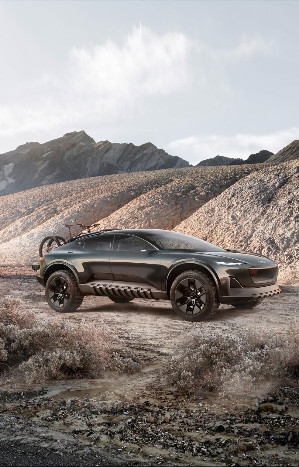 Audi Activesphere tem pneus especiais para enfrentar terrenos muito acidentados — Foto: Divulgação