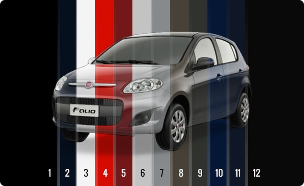 Novo Fiat  Palio cores (Foto: Auto News Brasil) — Foto: Auto Esporte
