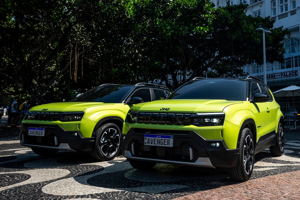Novo Jeep Avenger aparece pela primeira vez no Brasil sem camuflagem — Foto: Divulgação