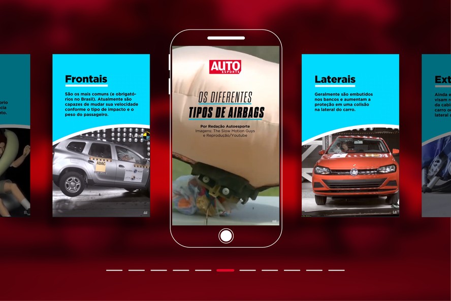 Westores os diferentes tipos de airbags