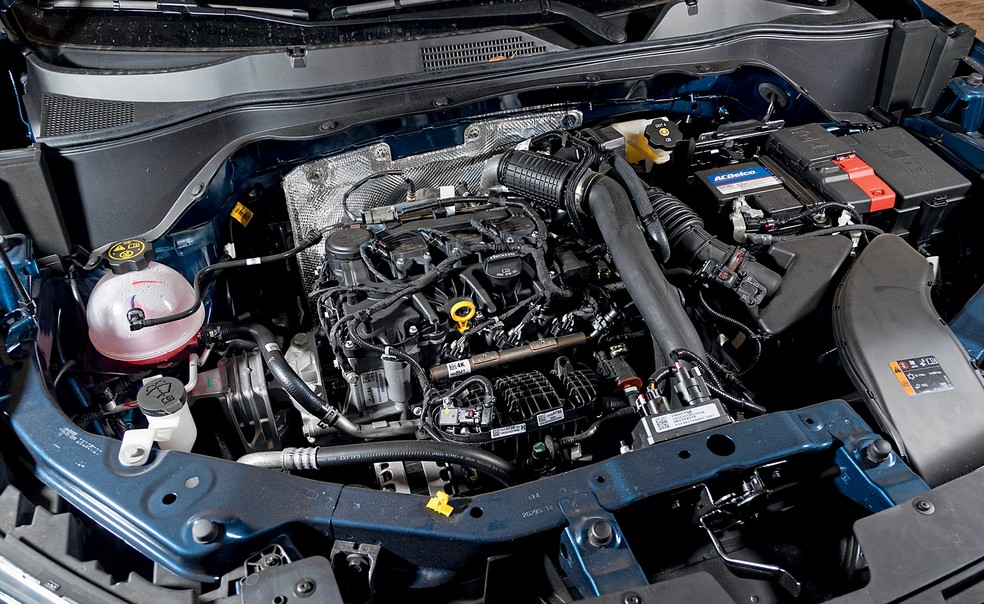 Motor 1.2 turbo será o primeiro a ser transformado em híbrido — Foto: Renato Durães/Auto News Brasil