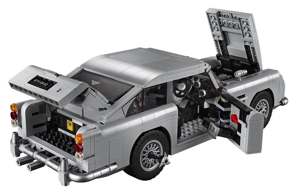 Lego faz réplica de Aston Martin utilizado no filme "007 - Contra Goldfinger" — Foto: Lego/Divulgação