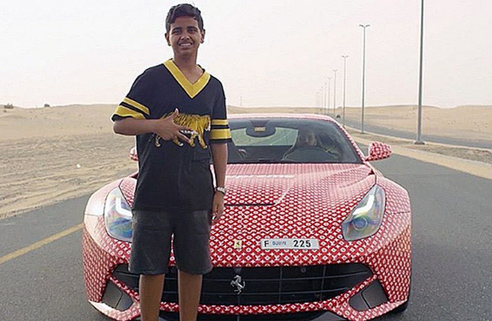 Rashed Saif Belhasa é filho de um bilionário de Dubai — Foto: Reprodução/Instagram/rsbelhasa