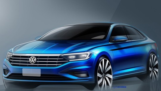 Volkswagen revela desenhos e detalhes do novo Jetta