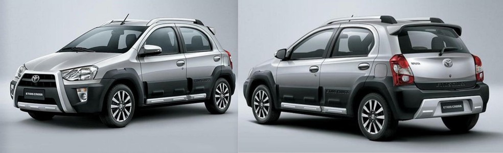 Toyota Etios Cross tinha visual off-road de mentirinha — Foto: Divulgação