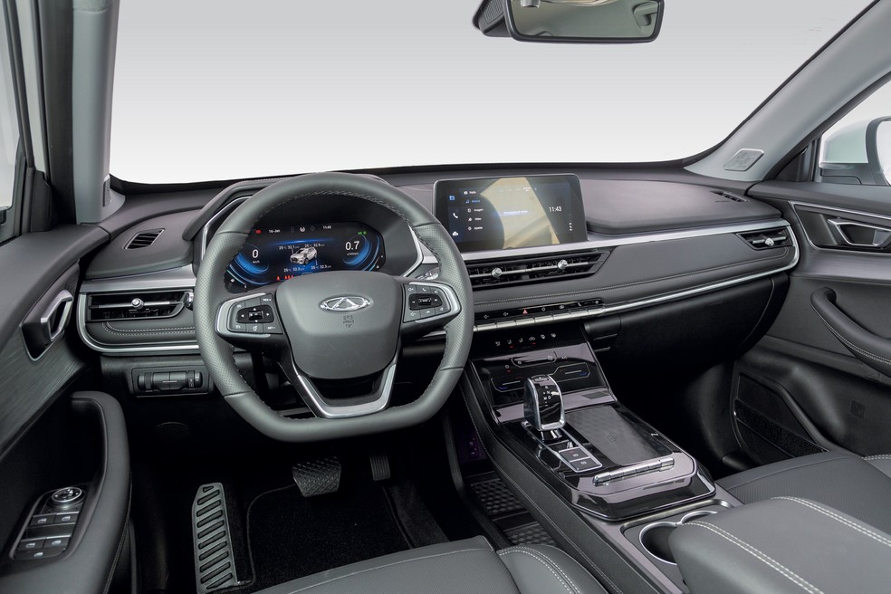 Painel do Tiggo 7 Sport — Foto: Renato Durães/Auto News Brasil