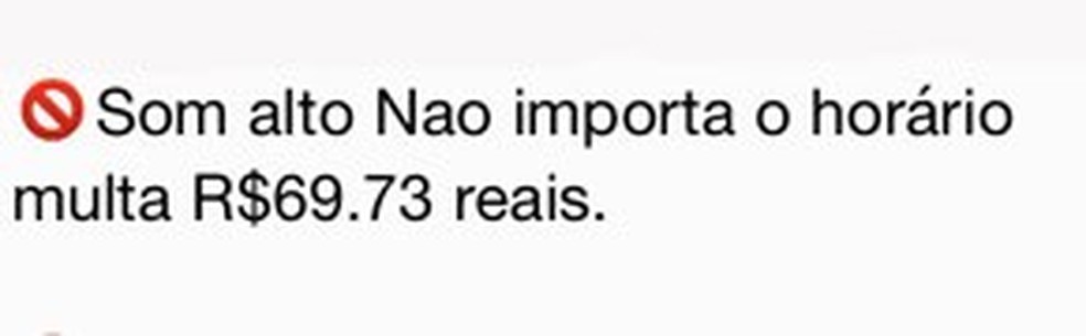 Mensagem sobre multas que circula nas redes — Foto: Reprodução
