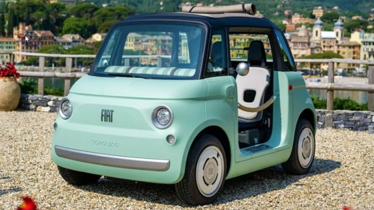 Fiat lança minicarro elétrico que não tem portas e até uma criança pode dirigir