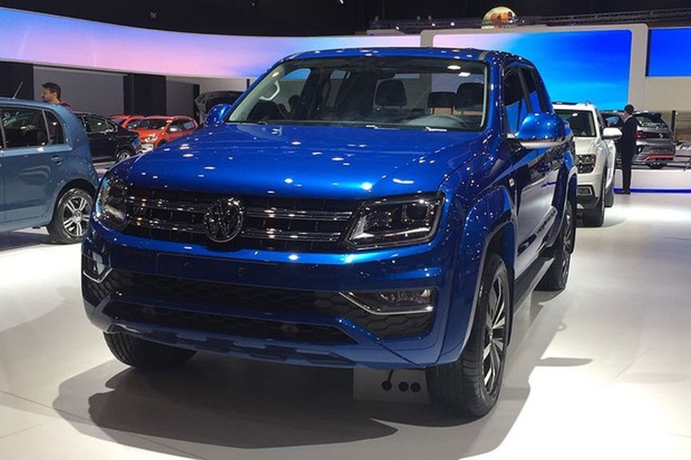 Volkswagen Amarok V6 no Salão de Buenos Aires (Foto: Michelle Ferreira) — Foto: Auto Esporte