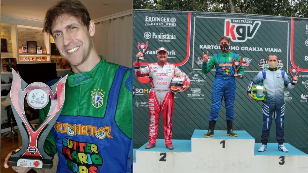 Em janeiro, Sutter foi campeão da Copa Kart Drivers, sediada no Kartódromo Internacional da Granja Viana  — Foto: Reprodução/Instagram 