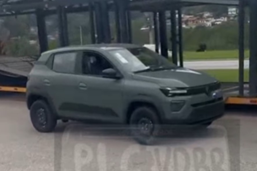 Flagra do novo Renault Kwid E-Tech