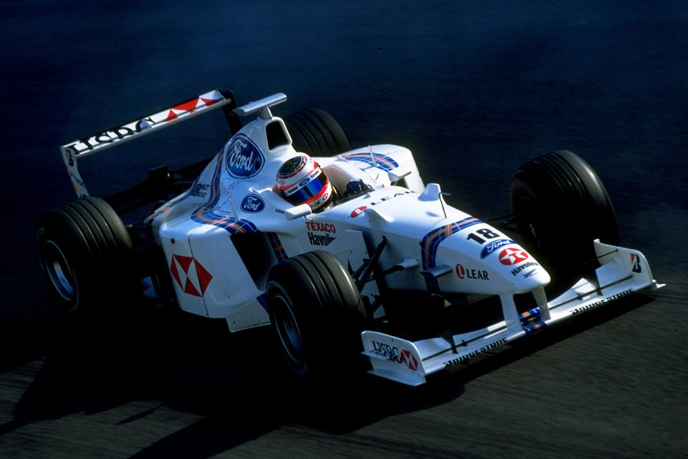 Rubens Barrichello com a Stewart Ford em 1998 — Foto: Getty Images/Auto News Brasil
