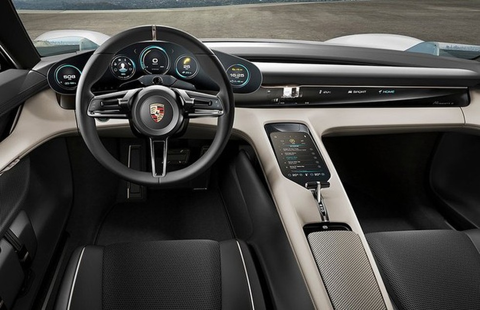 Conceito Porsche Mission E (Foto: Divulgação) — Foto: Auto Esporte