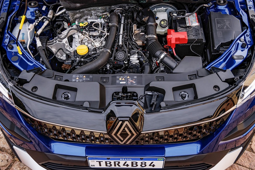 Renault Kardian 2026 vem com motor 1.0 TCe turbo flex de 12 válvulas que rende 125 cv de potência — Foto: Divulgação
