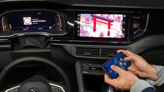 Multimídia da Volkswagen terá Android Auto sem fio e jogos - e o volante será o controle