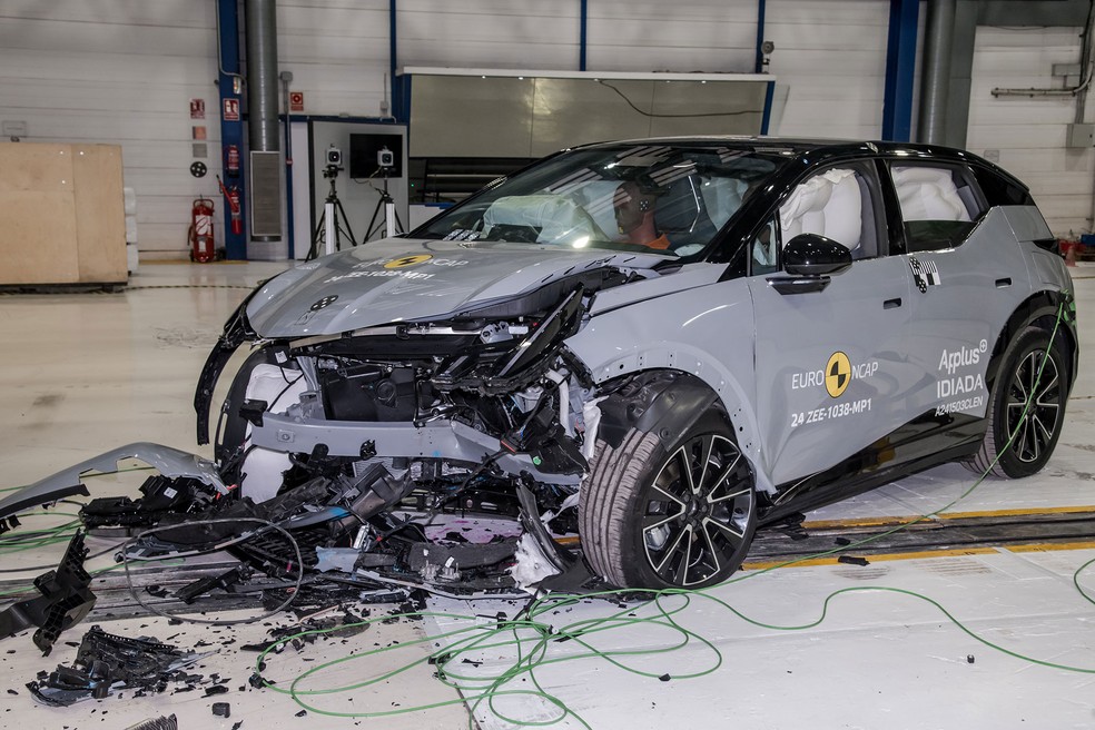 Zeekr X em teste de colisão do Euro NCAP — Foto: Divulgação