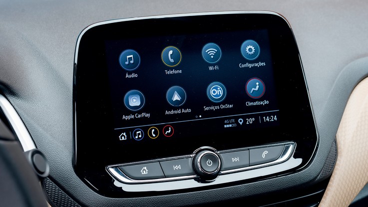 Chevrolet Onix - O estilo não vai desagradar ninguém  e a conectividade  do MyLink é um ponto apreciado