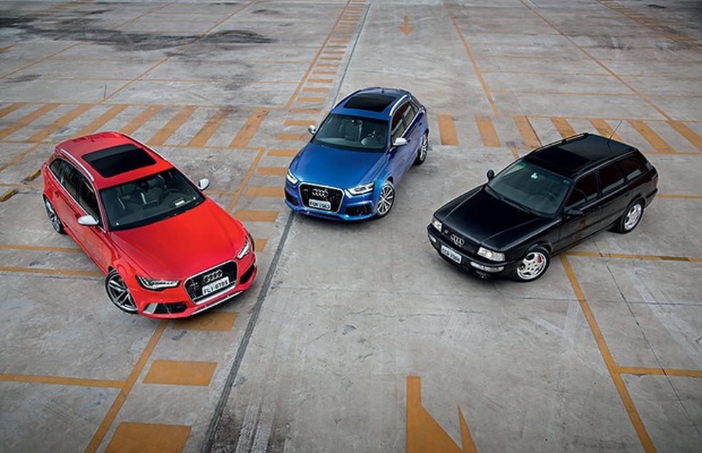 O encontro entre RS2 Avant, RSQ3 e RS6 Avant (Foto: Fabio Aro) — Foto: Auto Esporte