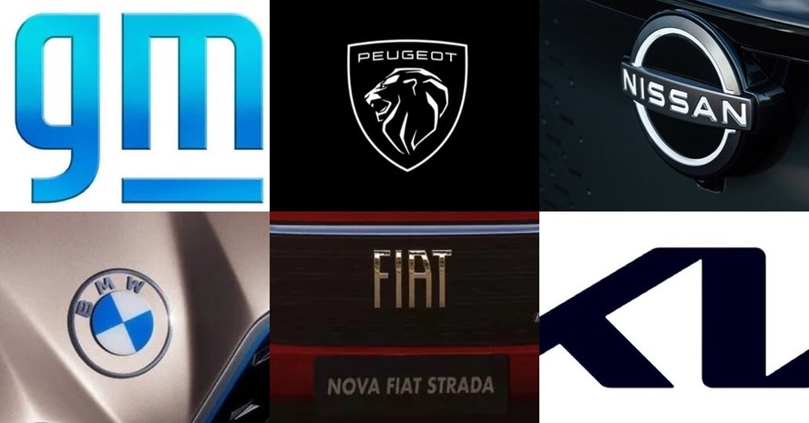 Fabricantes estão atualizando seus logotipos